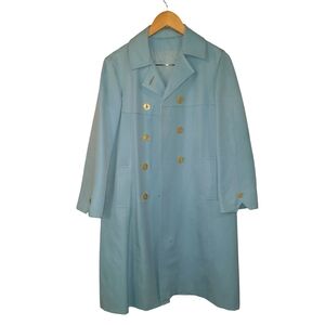 Forecaster of Boston Vintage powder blue trench coat Size 12